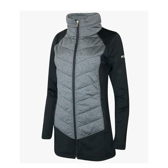 Columbia Dandi Camp Chevron Quilted Jacket with Contrast Sleeves Size Small NWOT - Picture 2 of 7